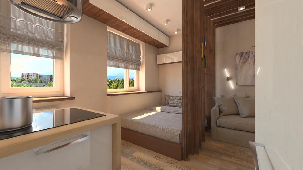 Обложка проекта: квартира студия для молодого человека