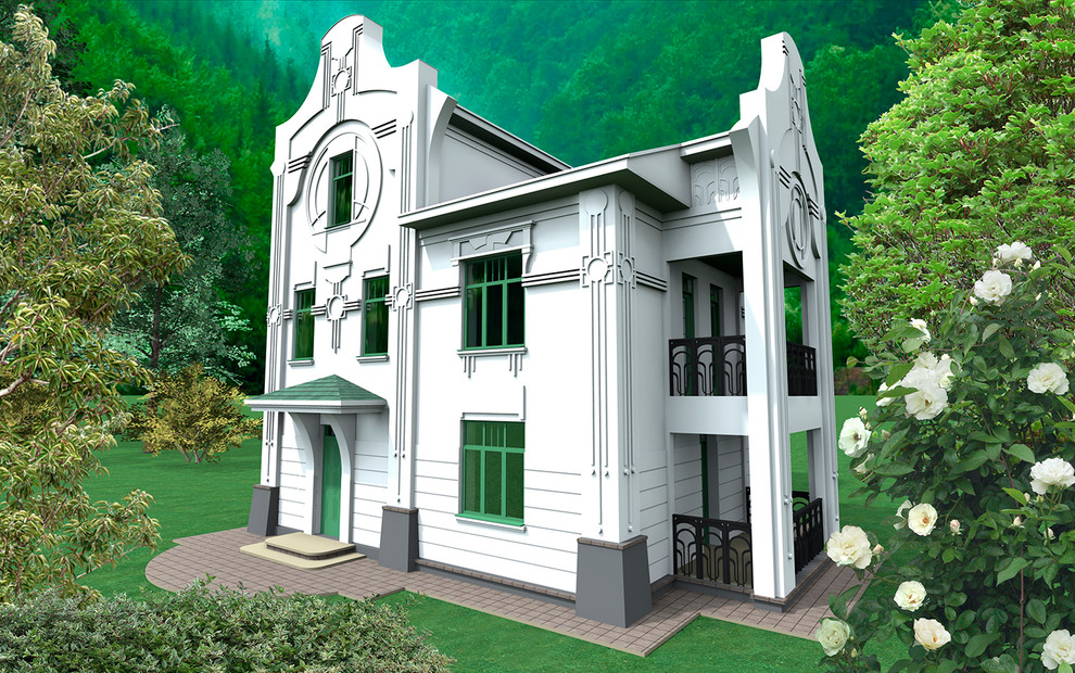 Обложка проекта: Загородный дом "Ар Нуво"