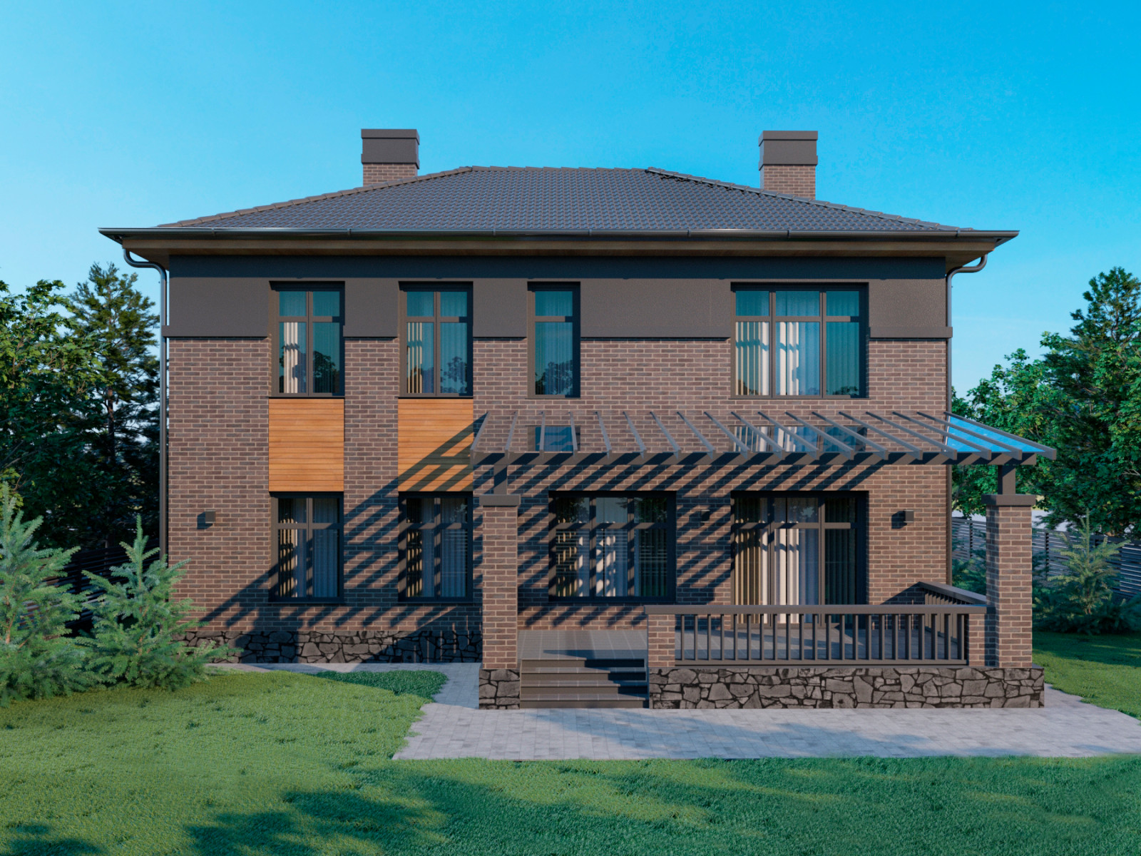 2-х этажный дом п.Ростоши