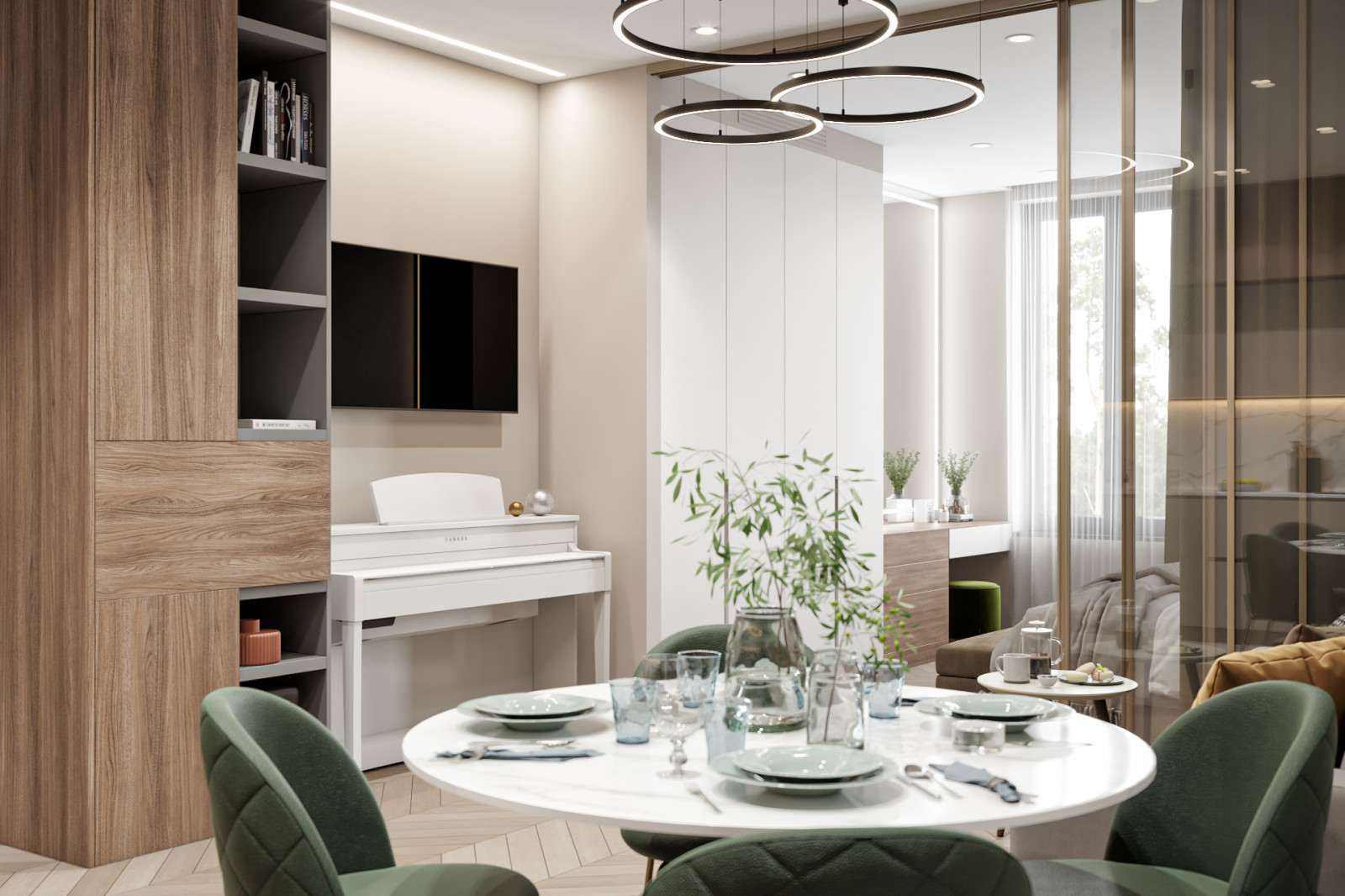 Квартира 72 кв.м. в современном стиле в Квартал 38А.