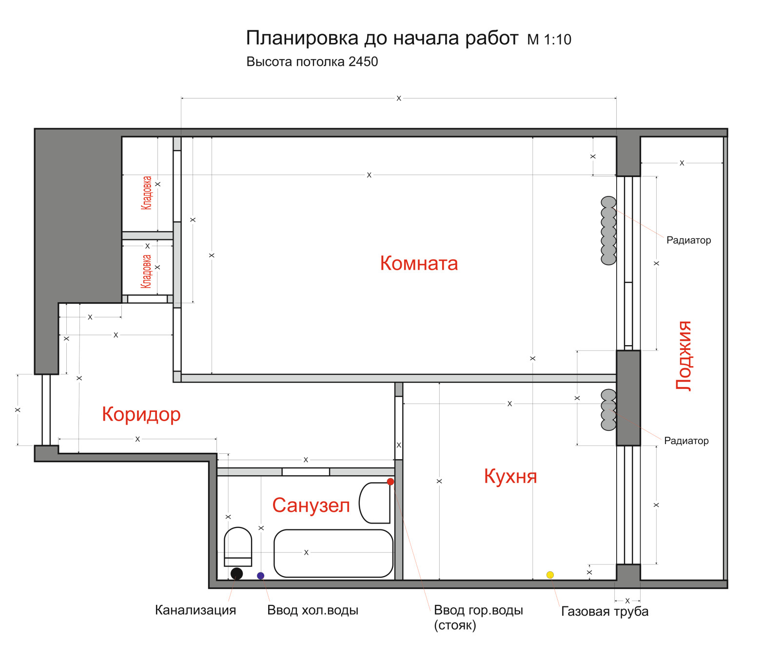 Обложка проекта: Маленькая квартира-студия в стиле лофт