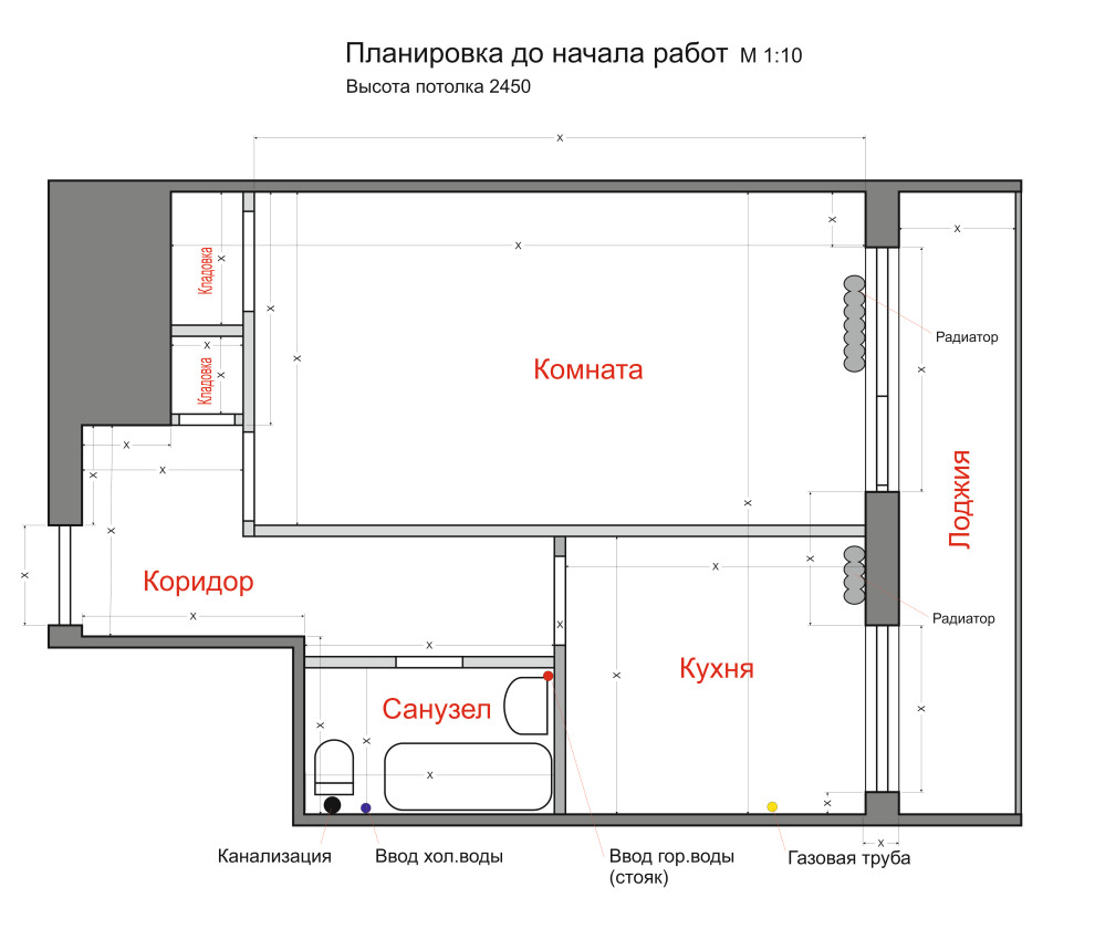 Обложка проекта: Маленькая квартира-студия в стиле лофт