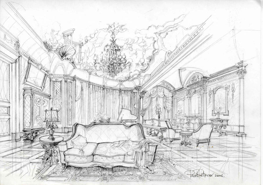 Эскизы - дизайн интерьера