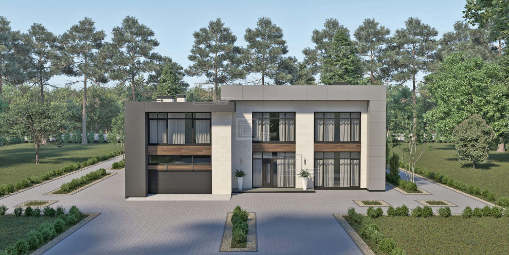 Проект дома с тренажерным залом и бассейном