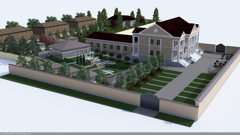 Благоустройство ресторанно-гостиничного комплекса