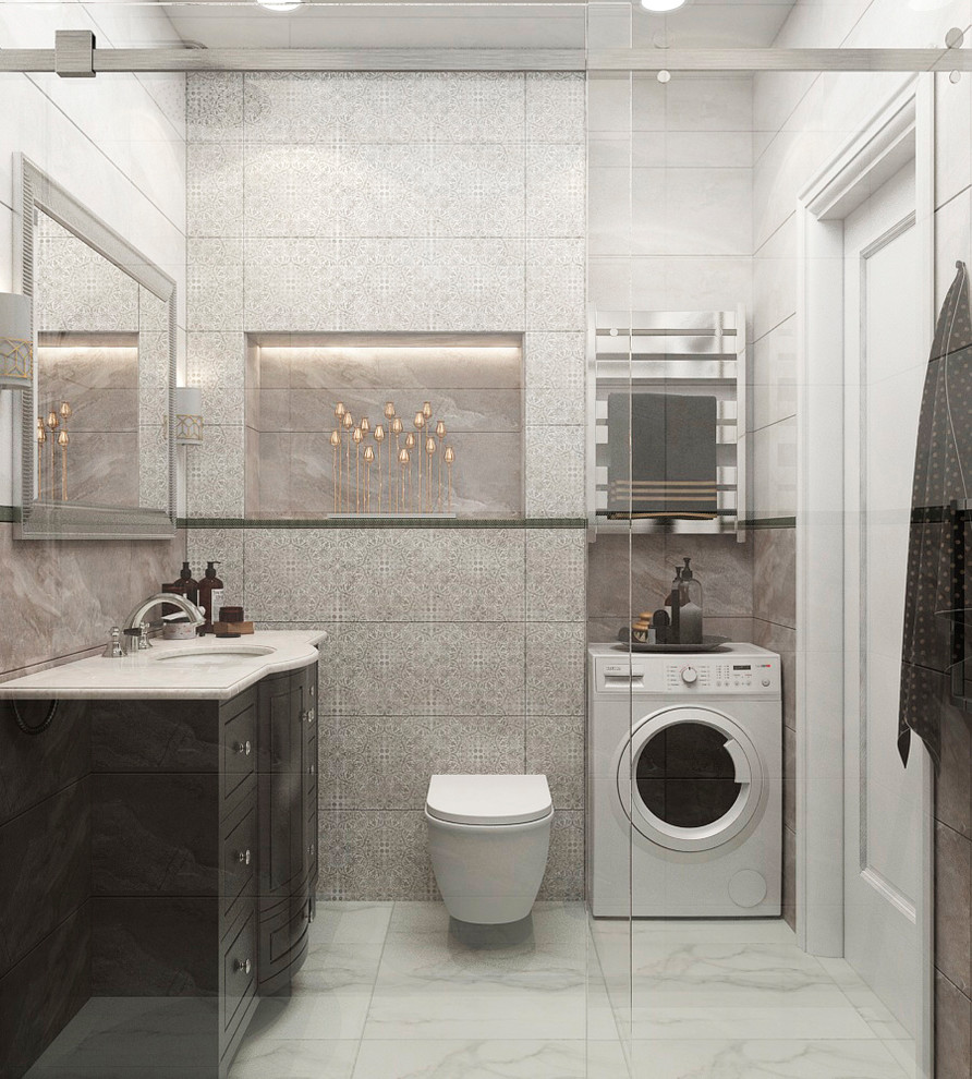 Санузел в стиле современной классики