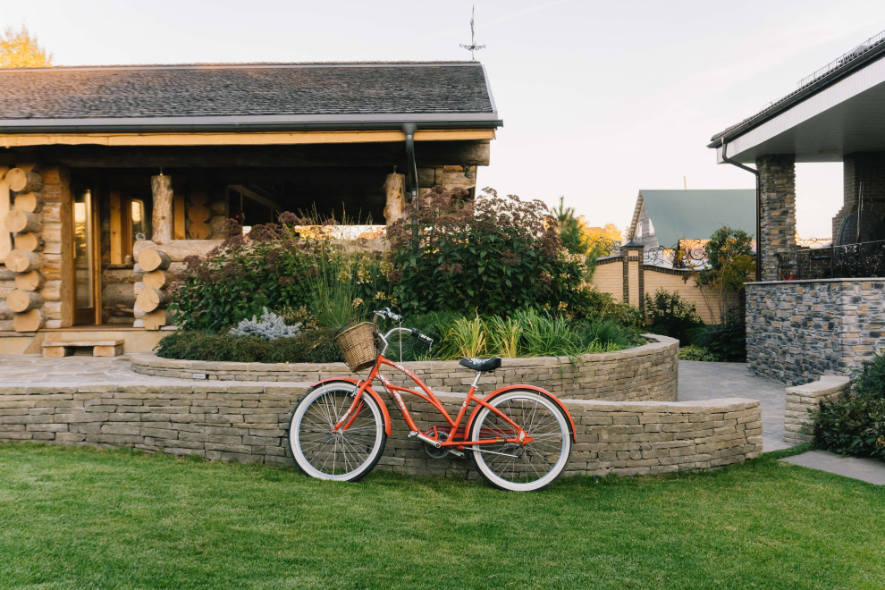 Сад с подпорными стенами