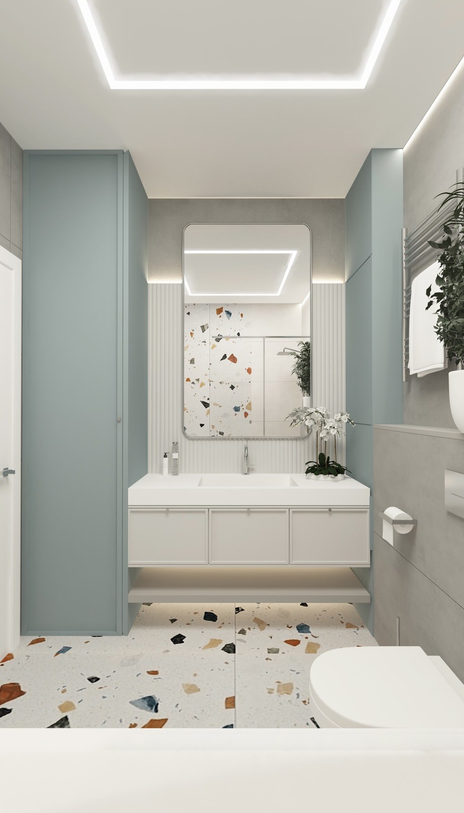 Проект трехкомнатной квартиры г. Ростов-на-Дону