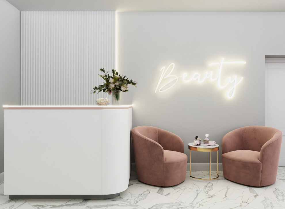 Зона ожидания для гостей и ресепшн