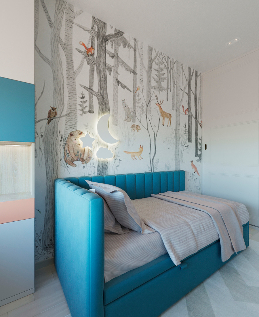 Квартира для молодой семьи в стиле эклектика