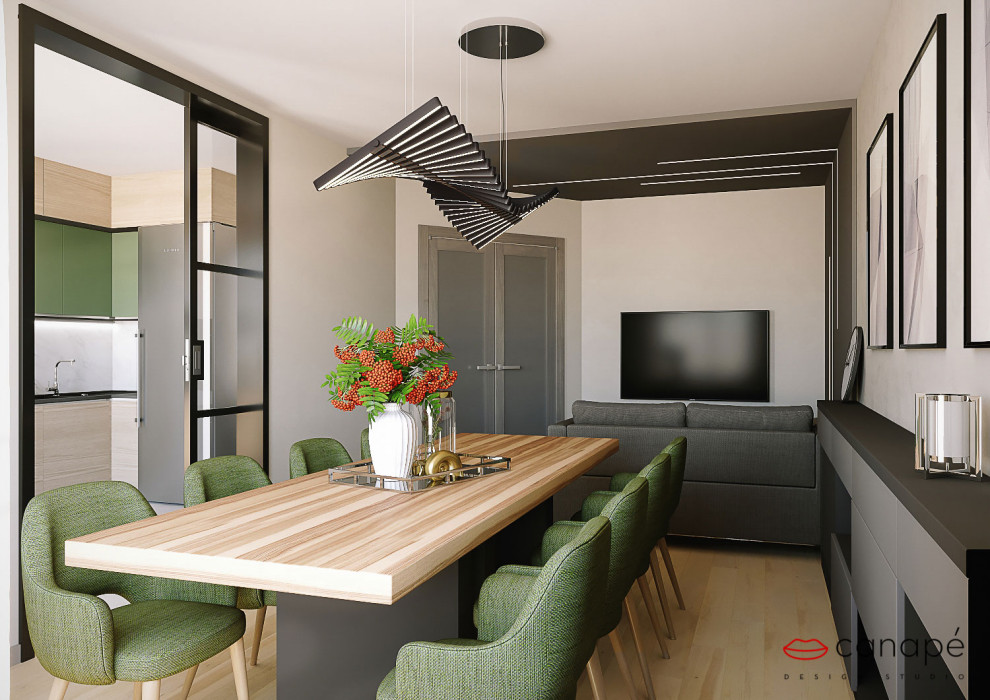 Двухуровневая корпаративная квартира