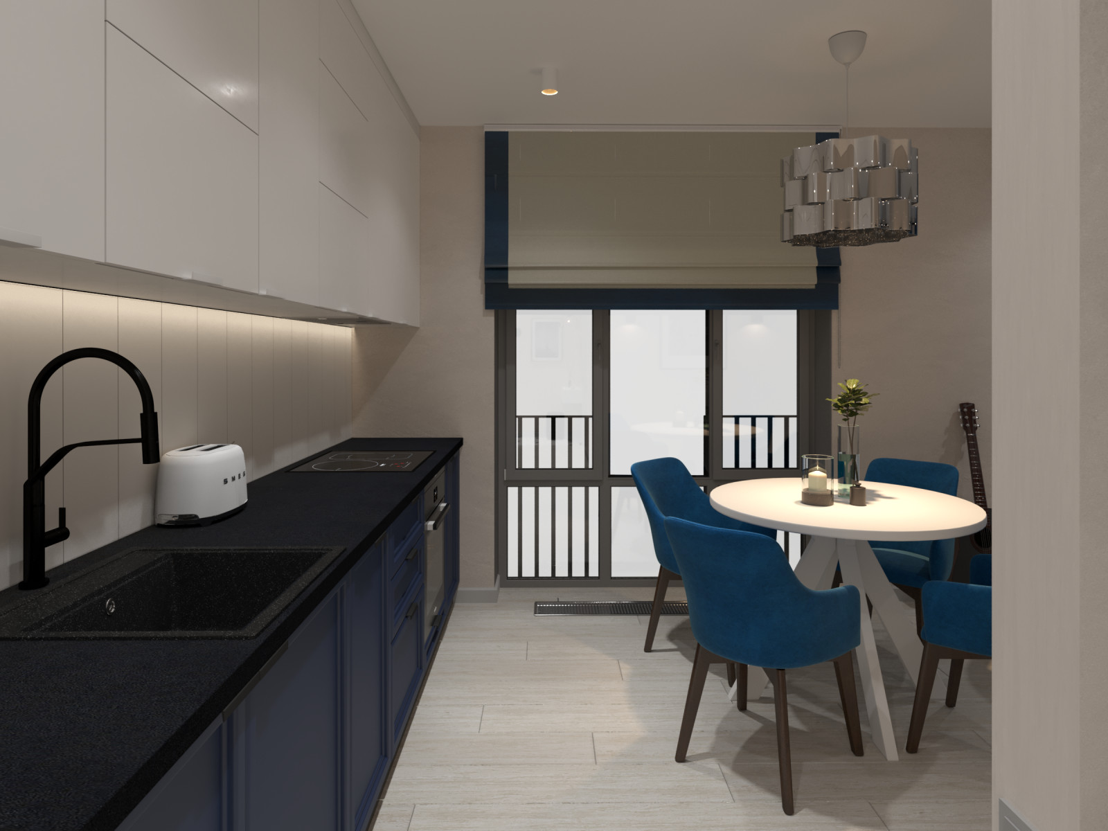 Квартира для холостяка (визуализации и коллажи)