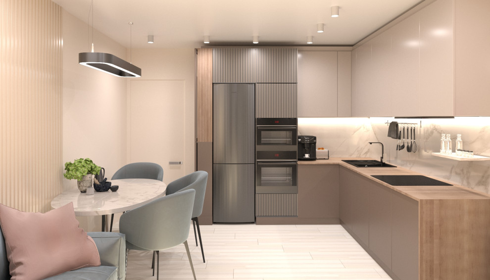 Обложка проекта: Квартира для семьи из трех человек