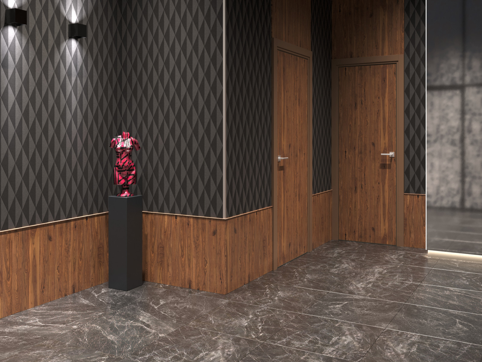 Дизайн интерьера салона в стиле лофт