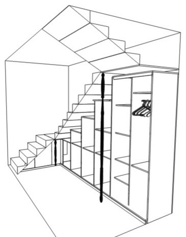 Обложка проекта: Шкаф под лестницей.