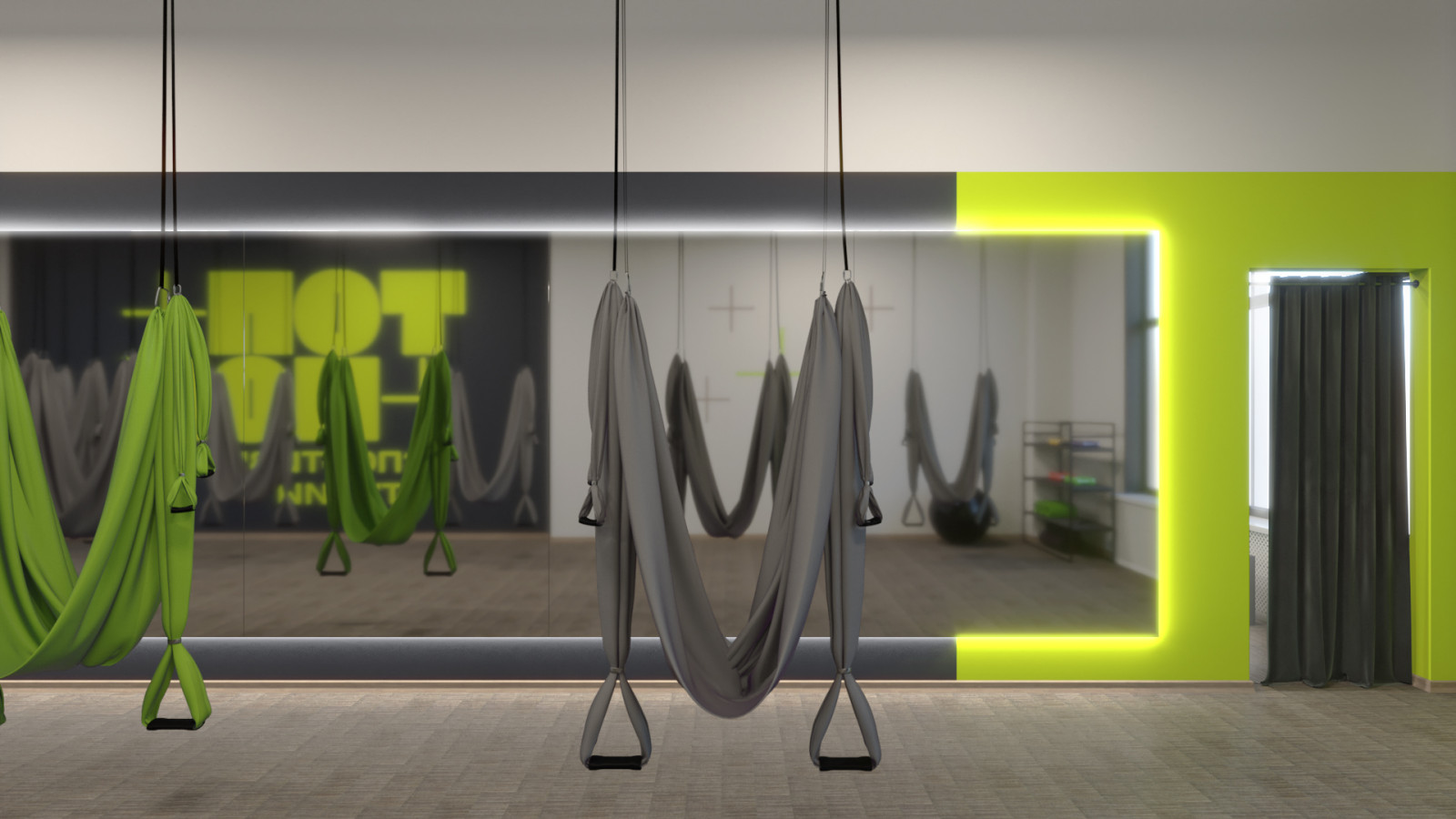 Дизайн фитнес студии