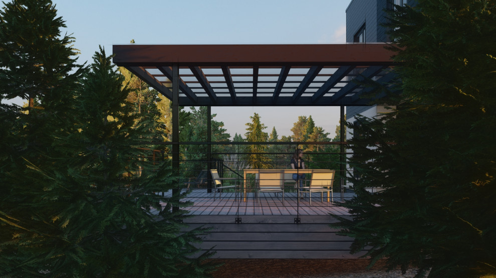 Обложка проекта: Благоустройство участка в коттеджном поселке Литл Токио, г. Казань