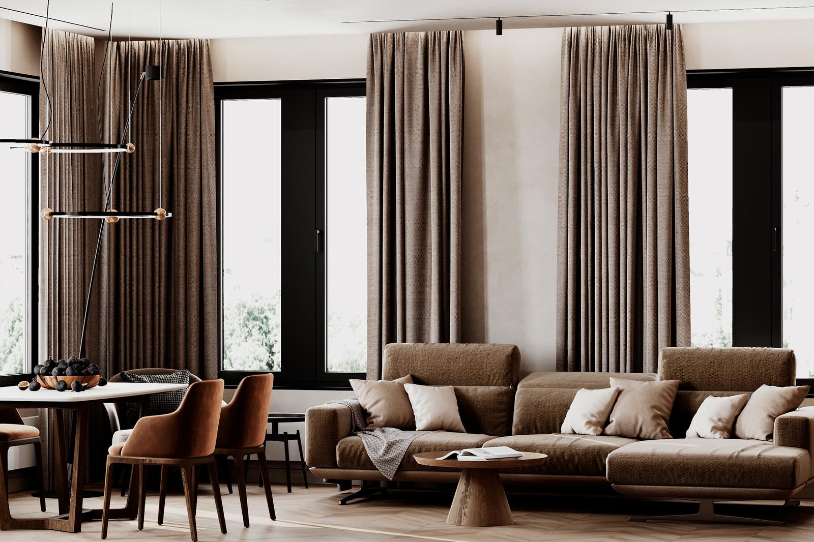 Проект оформления интерьера квартиры 100 кв.м