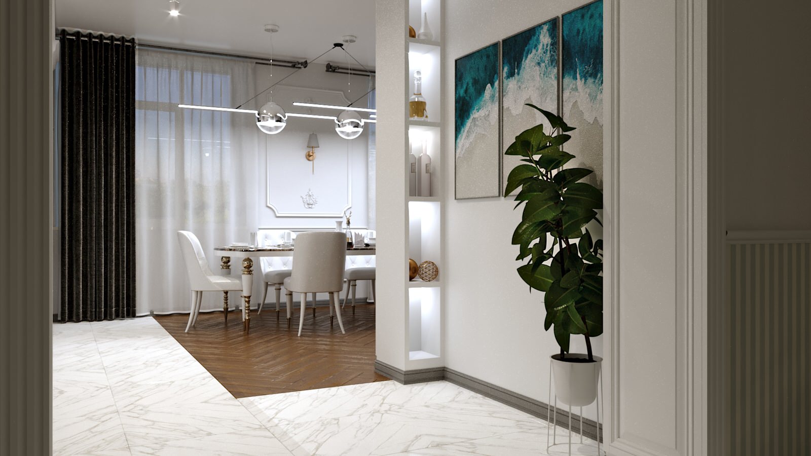 Дизайн проект 2-х комнатной квартиры в Казани