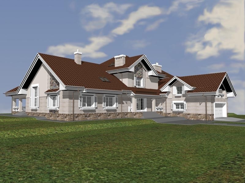 3D: Визуализация экстерьеров частных домов