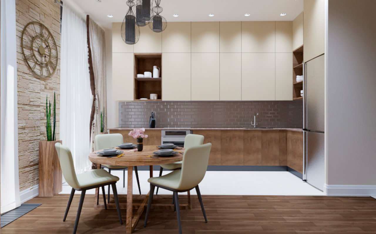 Дизайн интерьера в квартире (ЖК Охтапарк)