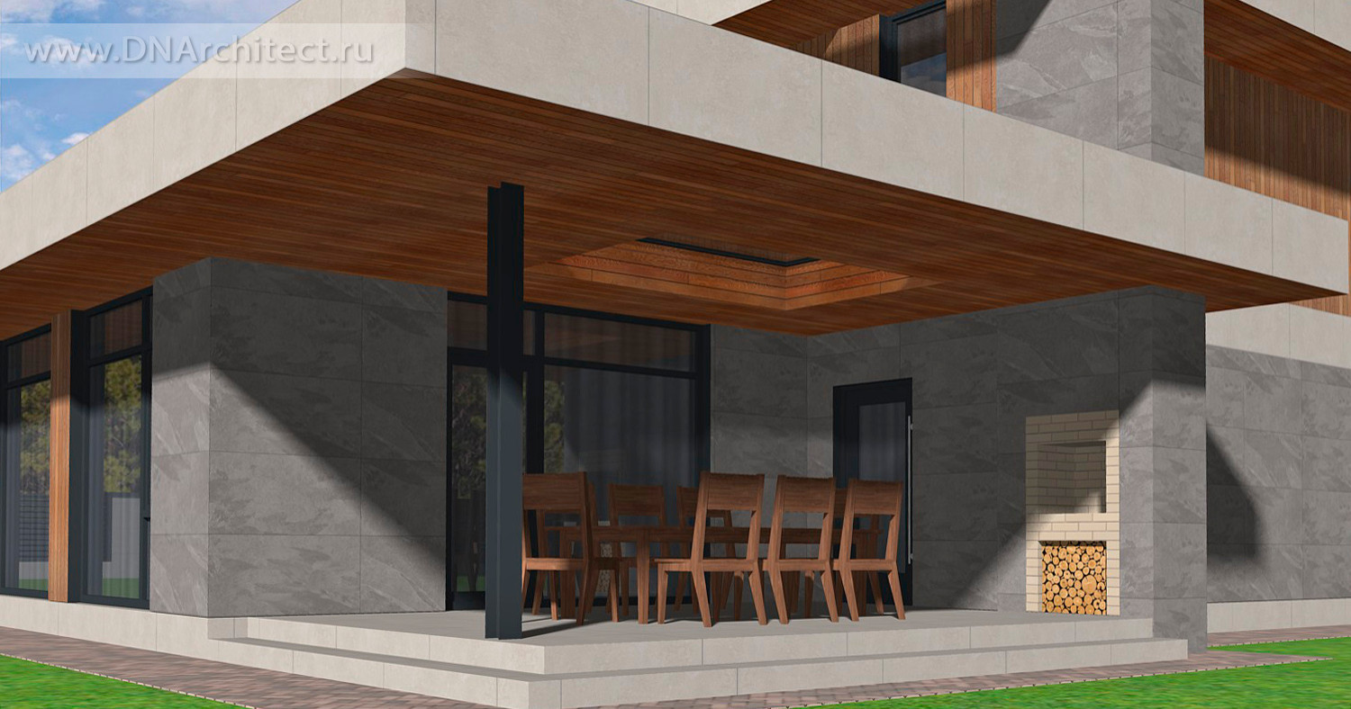 Обложка проекта: Проект дома Z-192-G в стиле минимализм