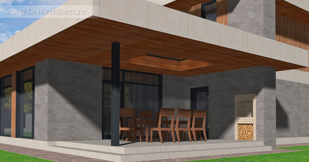 Обложка проекта: Проект дома Z-192-G в стиле минимализм