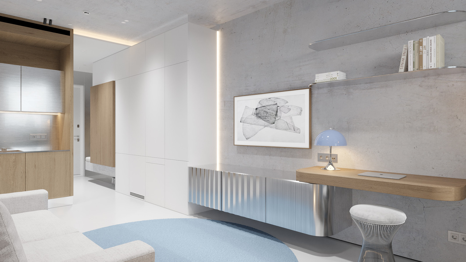 Апартаменты ЖК Логос на Тульской, 33 кв.м 2023 год