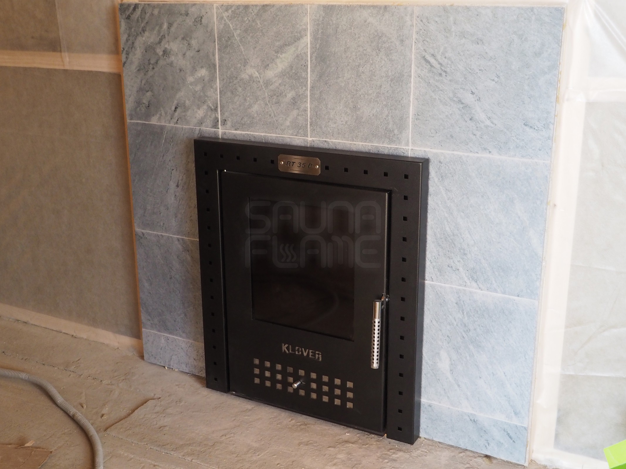 Сауна с печью в талькохлорите