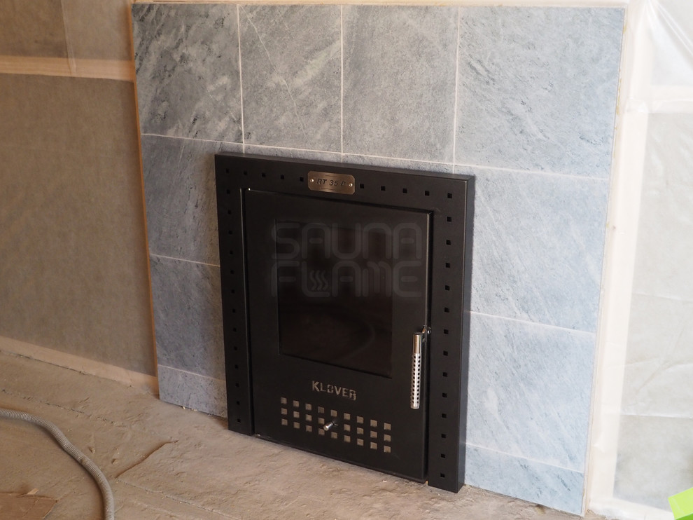 Сауна с печью в талькохлорите