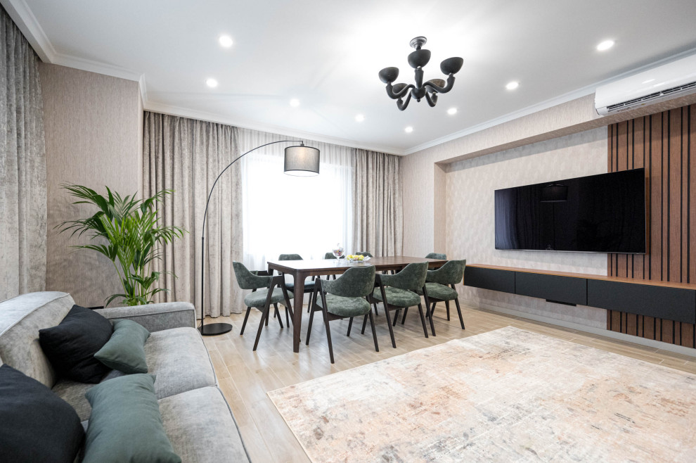 Гостиная-кухня. Визуализация & Реализация