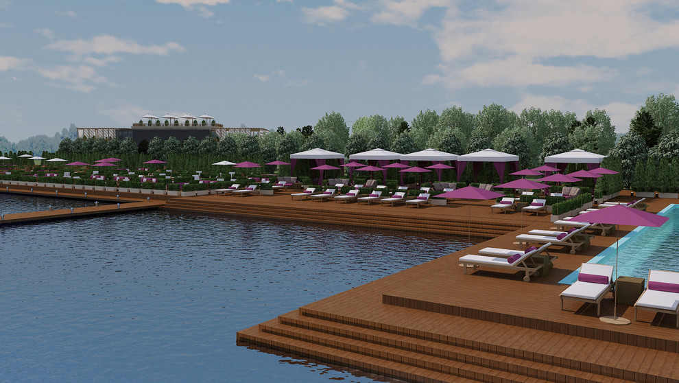 Поселок и Яхт-клуб. Эскиз и концепт