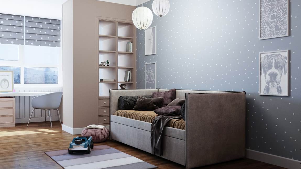 Реализация 2019:детская в 3-комнатной квартире, 130 м², Ростов-на-Дону