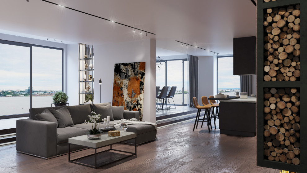 Светлый лофт 186  м² в ЖК Берег