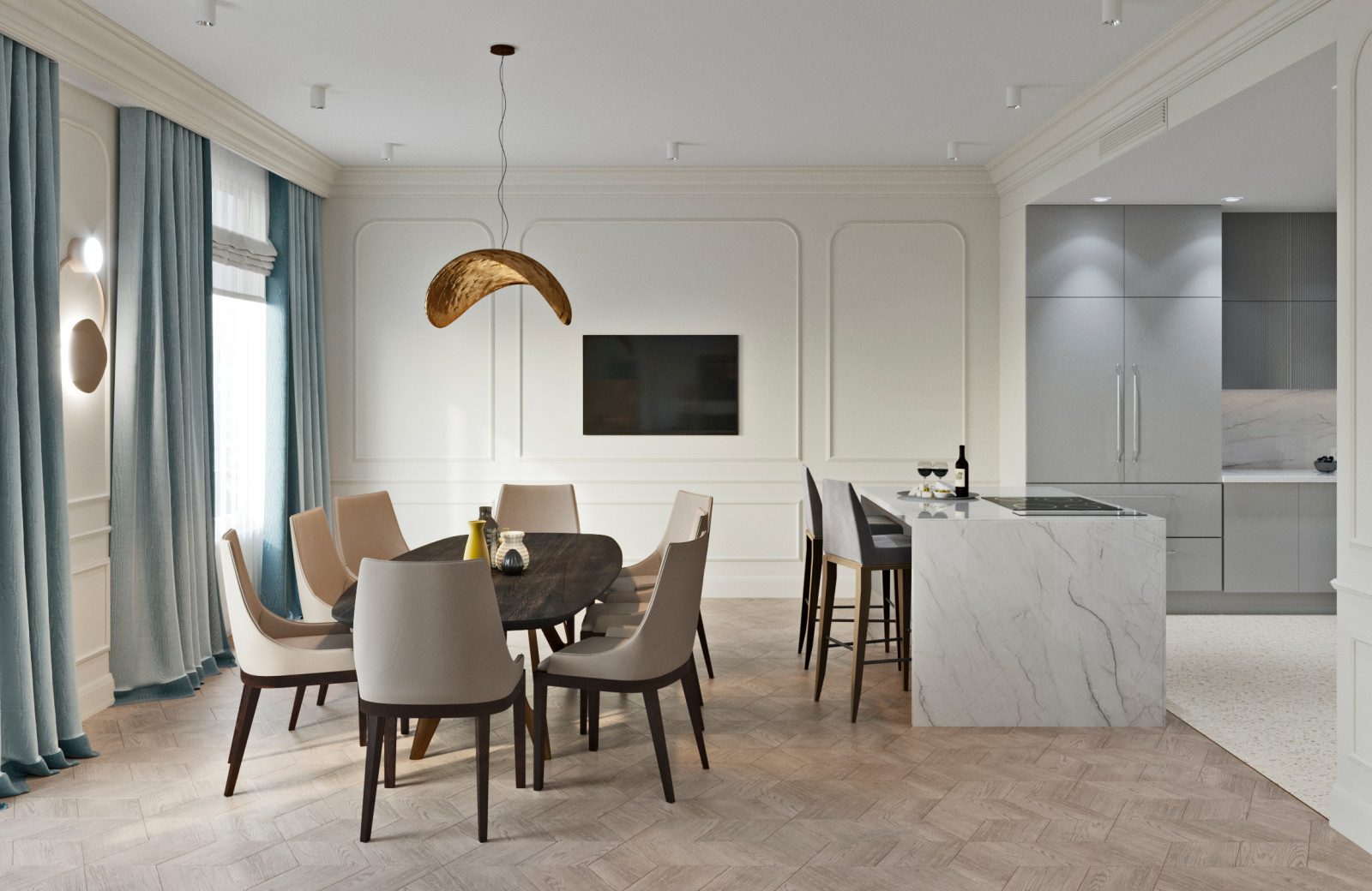 Квартира в неоклассическом стиле