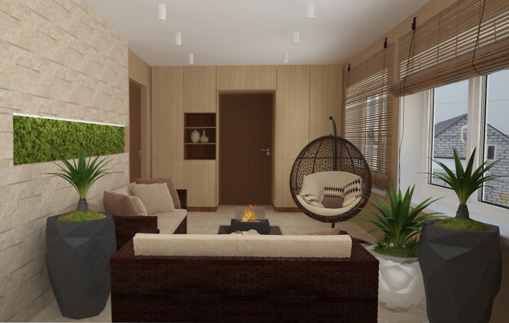 Проект веранды в п.Красноглинное, НСО. Krasnoglinnoye residence, Novosibirsk