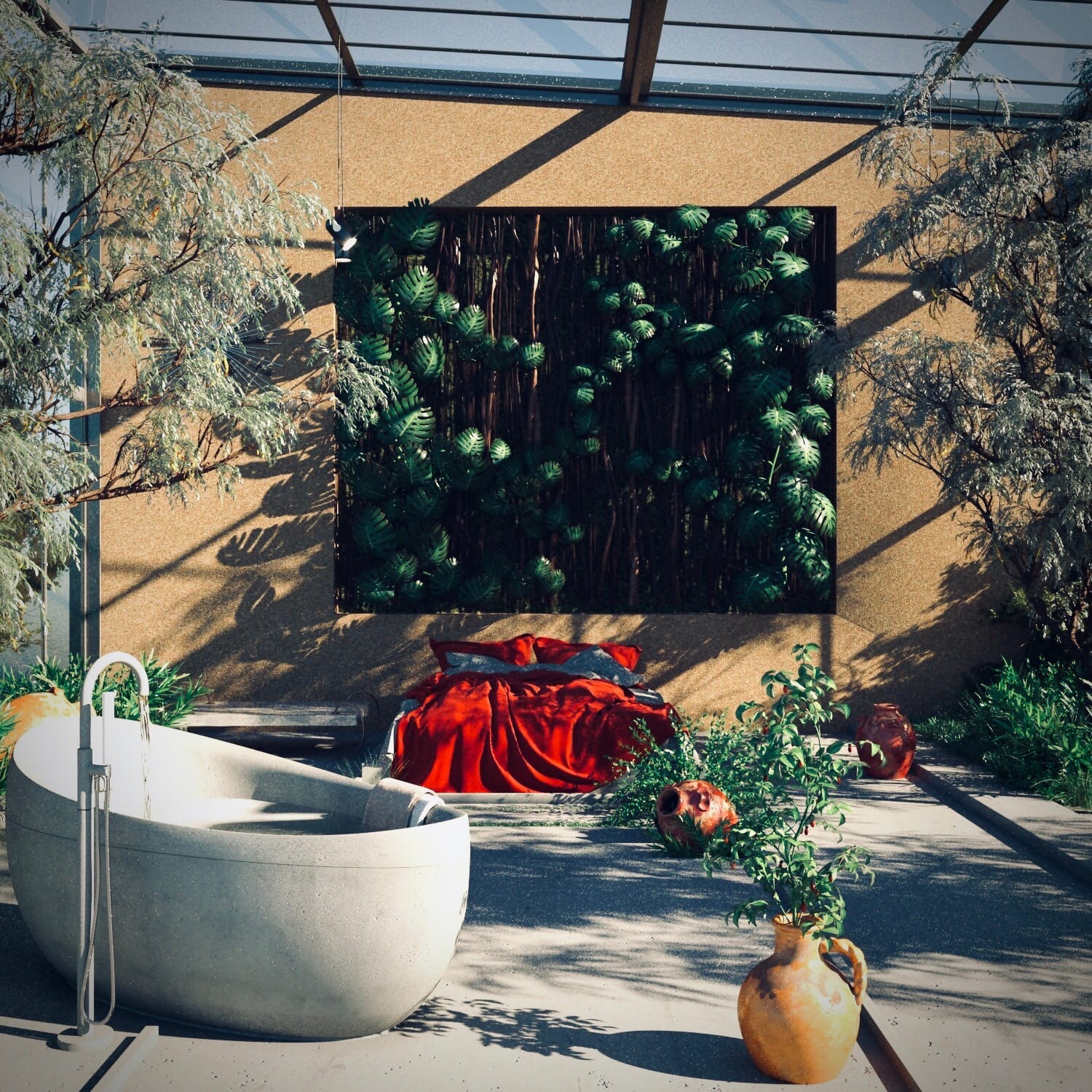 Визуализация эко-отель