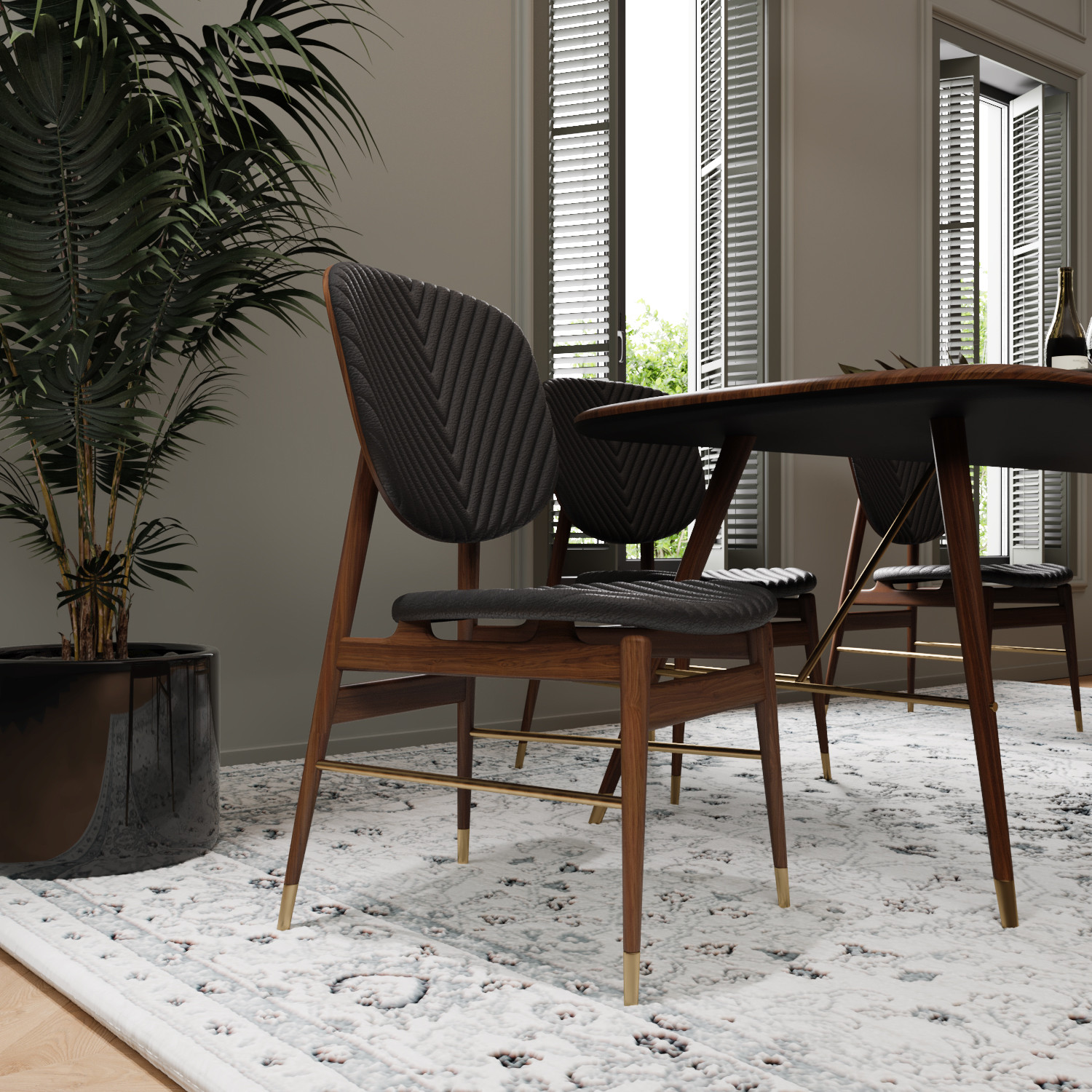 Уютная кухня-гостиная с дизайнерской мебелью