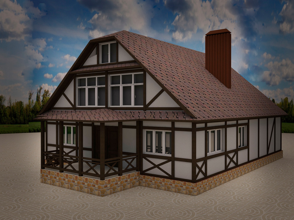 Проект фасада загородного дома