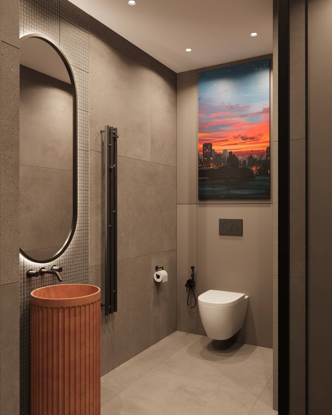 Проект двухкомнатной квартиры в Жк Петровская Доминанта, Современный стиль