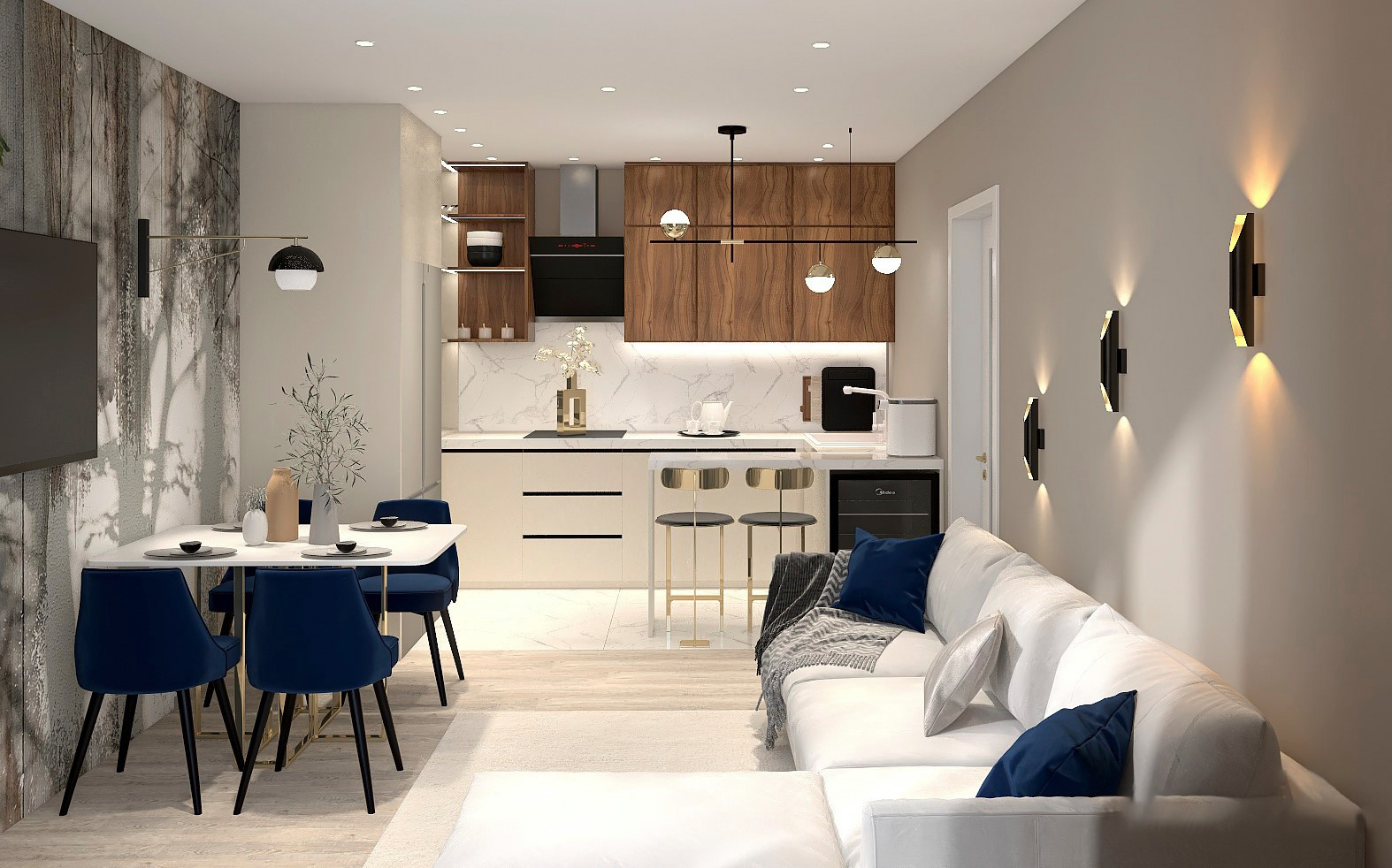 Трешка в ЖК «Одинцовские кварталы»: 60 м² на троих