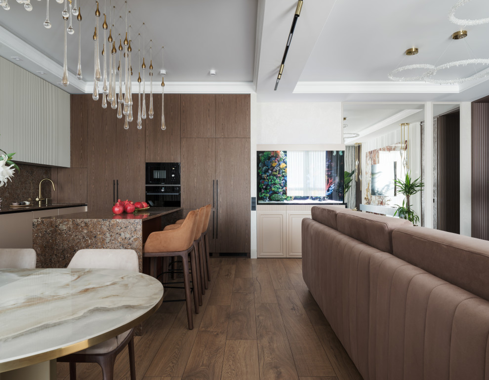 Реализация современной четырехкомнатной квартиры площадью 170 м²