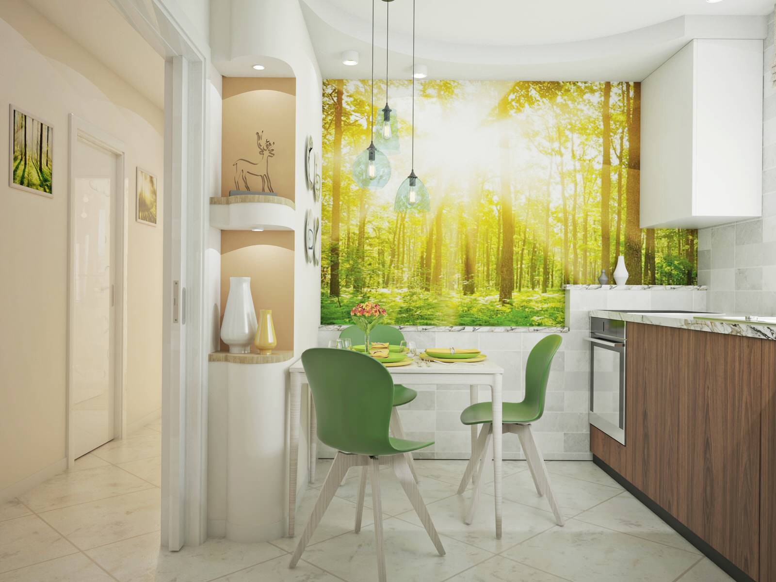 Солнечное утро в трёшке на Северо-Западе Москвы.