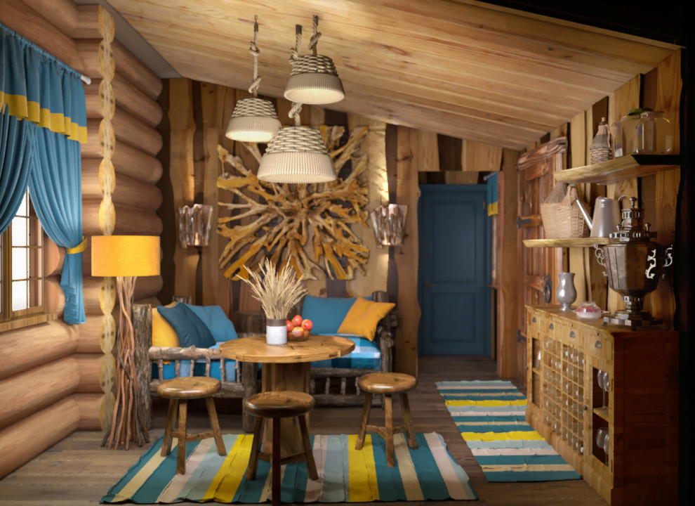 Обложка проекта: Гостевой деревянный домик, 2 этажа,