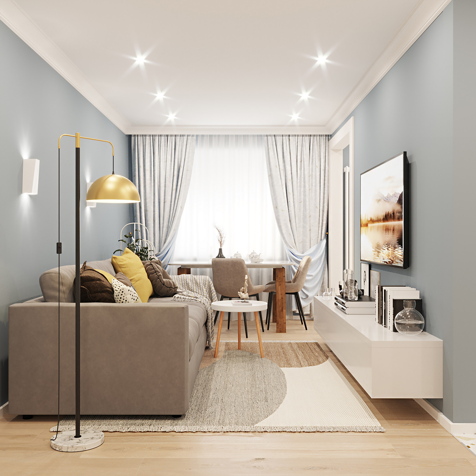 Дизайн-проект квартиры. S=50м2