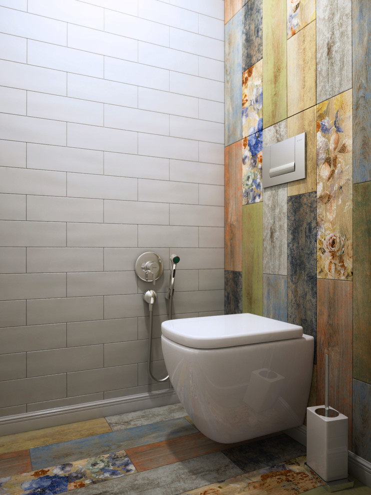 санузел в стиле фьюжн