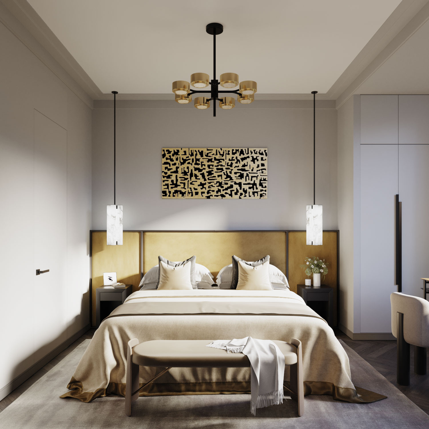 Современный интерьер с элементами скандинавского дизайна