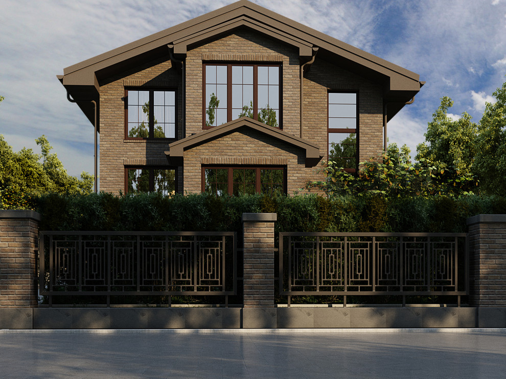 Обложка проекта: Организация рельефа и реконструкция фасада дома.