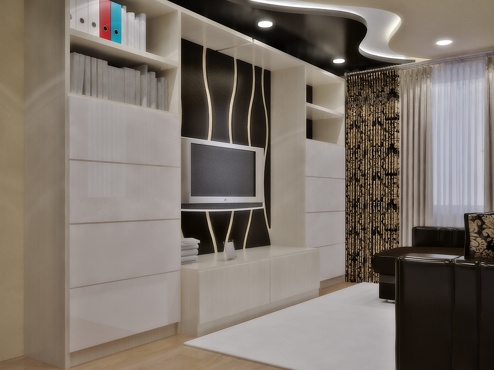 Обложка проекта: Интерьер не большой гостиной.