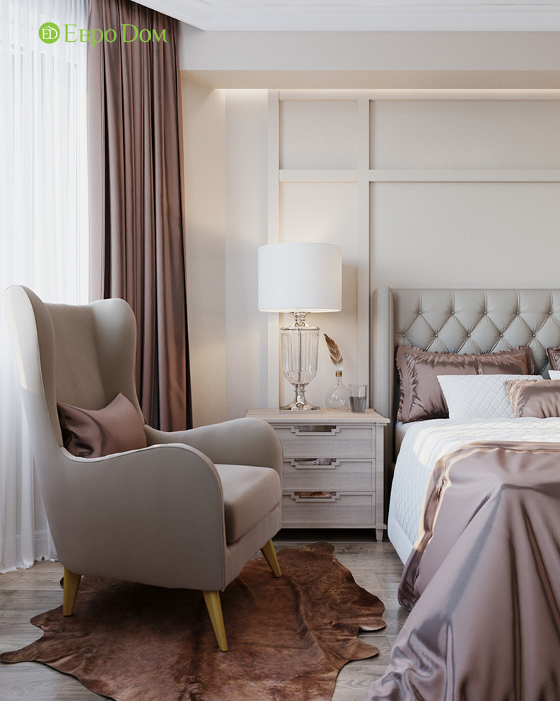 Дизайн трехкомнатной квартиры 83 кв. м в стиле неоклассика. Фото проекта